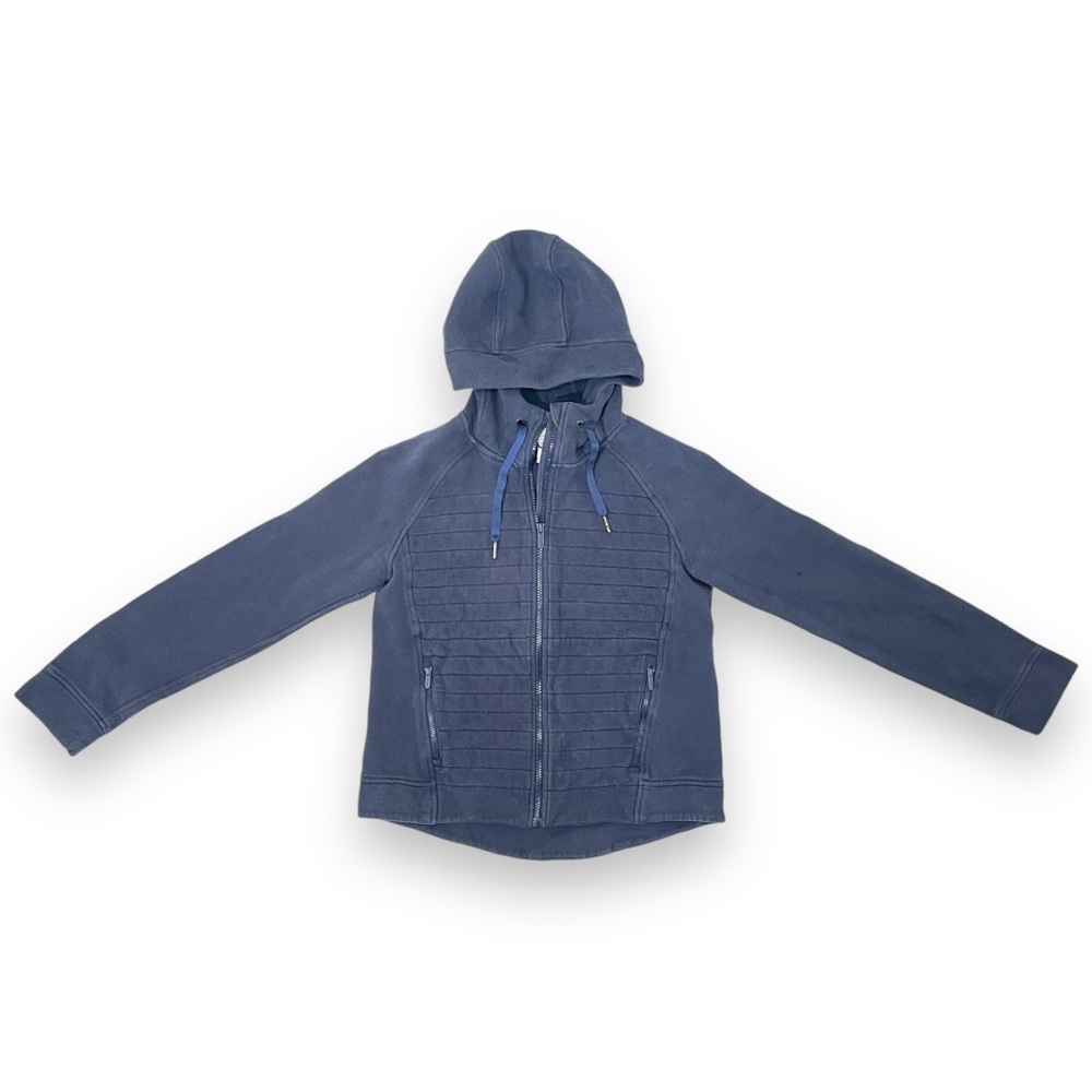 Lululemon hoodie, zip-up, dark blue, zipper pockets, size 6